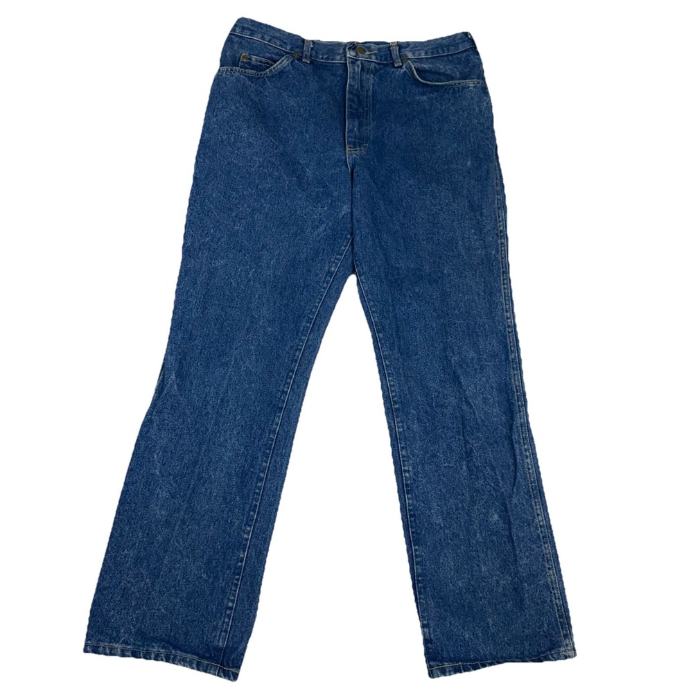 Vintage 90s Lee Riders Jeans Mens 36x30 Blue Denim Straight Leg USA Made Union